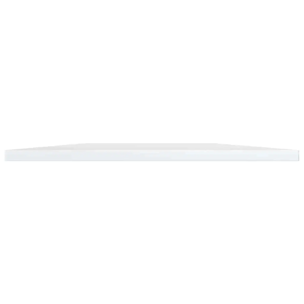 Floating Shelves 4 Pack Wall-Mounted Storage Boards Gloss White Engineered Wood