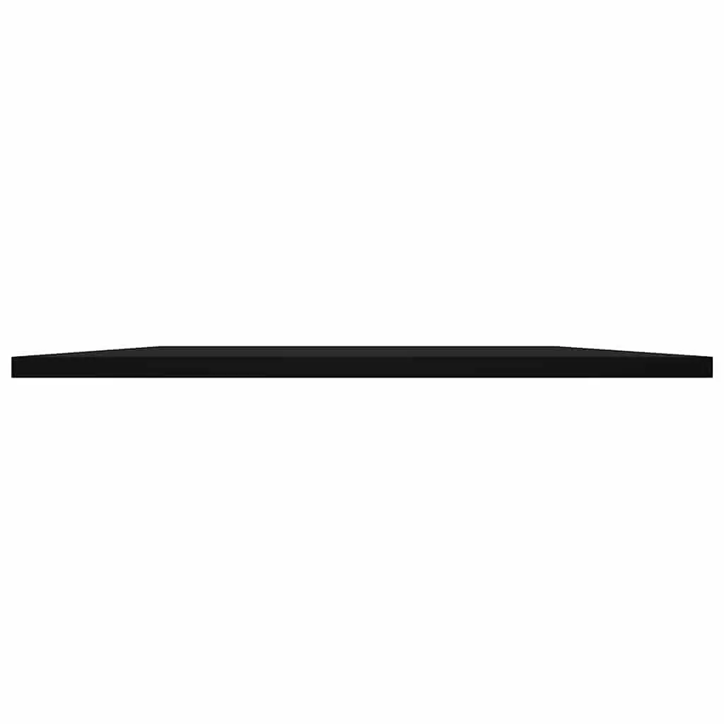 Wall Mounted Black Floating Shelf Boards Set 4 Piece 80 x 50 x 1.5 cm