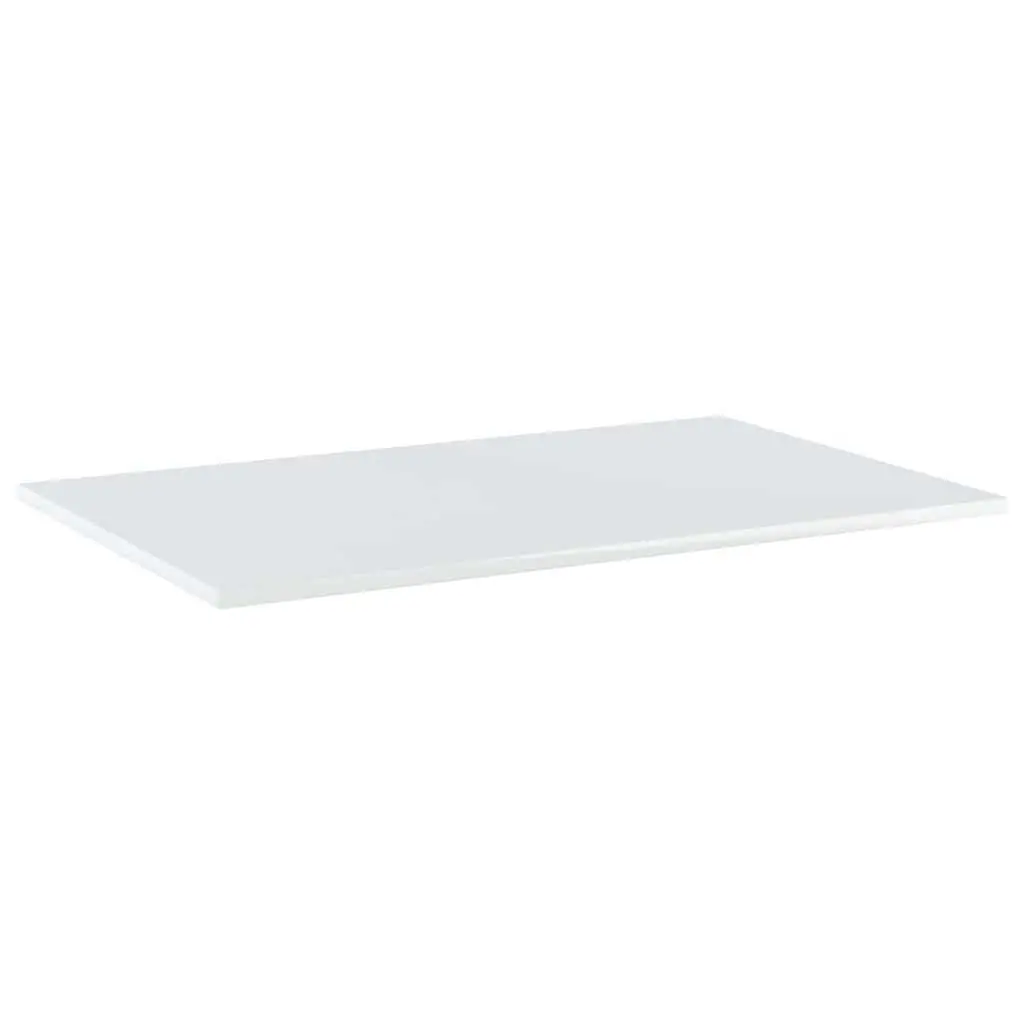 Floating Shelves Boards White Wall Mounted Storage Display Organizer 80 x 50 x 1.5 cm 4 Pcs