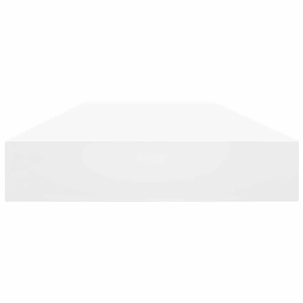 Bookshelf Boards 4 pcs White Floating Shelves Storage Solution Engineered Wood