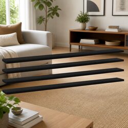 Your New Black Floating Bookshelf Boards - Set of 4