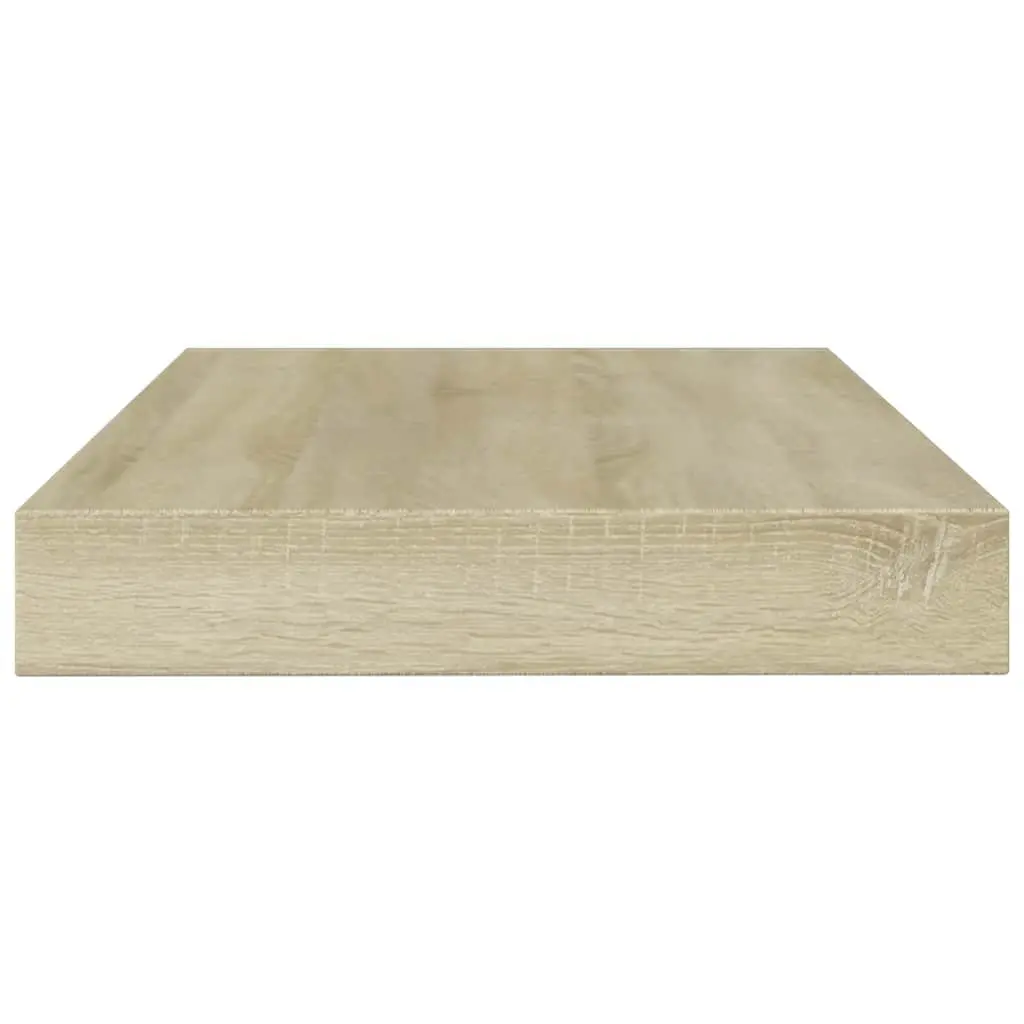 Bookshelf Boards Brown Engineered Wood 8 Piece Floating Shelves Storage