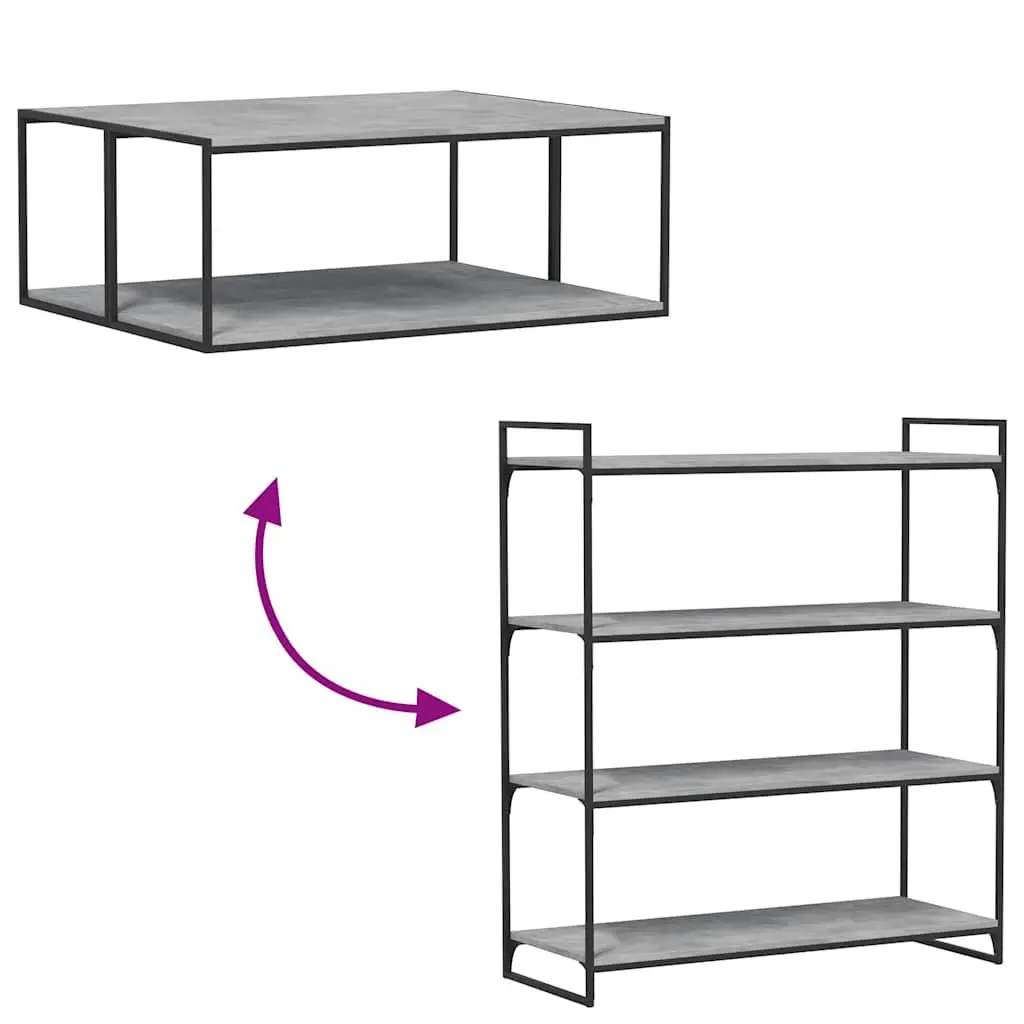 Bookshelf Boards Concrete Grey 100x40x1.5cm Engineered Wood Panels 4 Piece