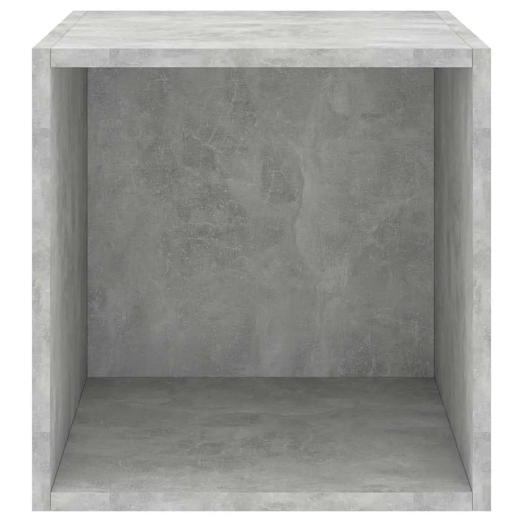 Wall Cabinet Grey Engineered Wood Floating Shelf Storage Unit 37x37x37 cm 2 Piece