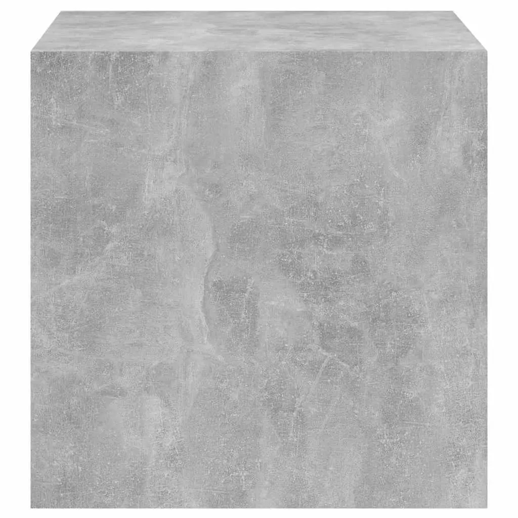 Wall Cabinet Grey Engineered Wood Floating Shelf Storage Unit 37x37x37 cm 2 Piece