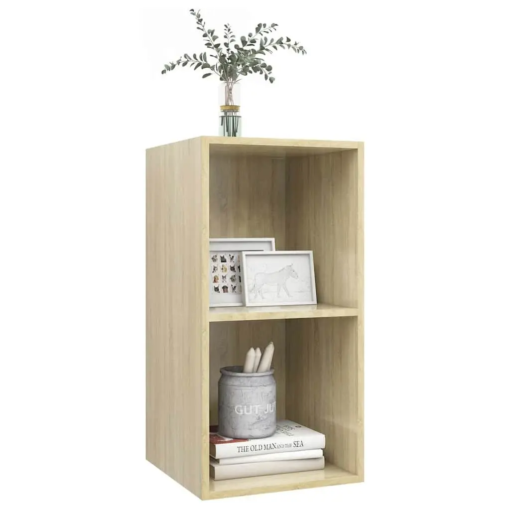 Wall-mounted TV Cabinet Brown Engineered Wood 37x37x72cm