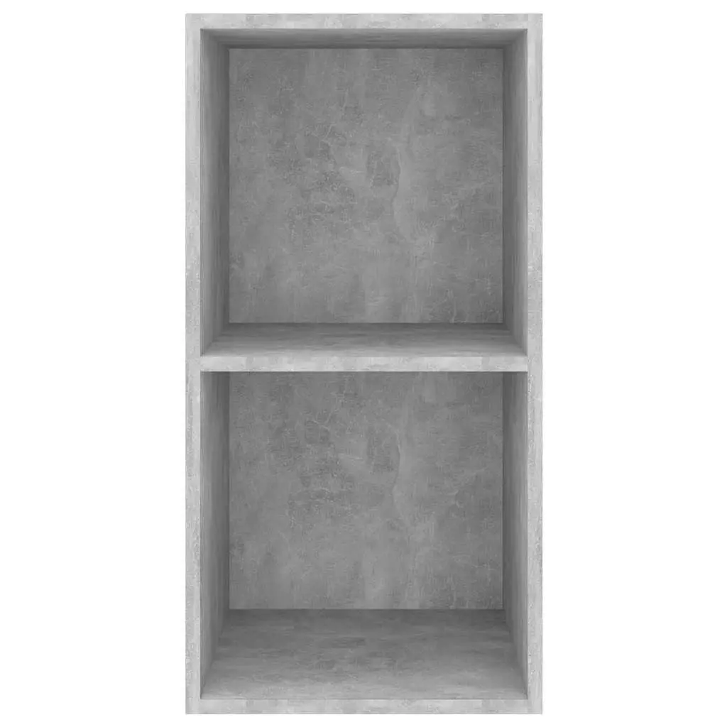 Wall-mounted TV Cabinet Grey Concrete Engineered Wood 37 x 37 x 72 cm