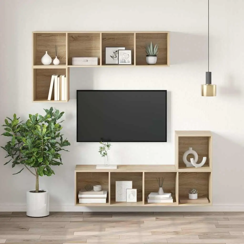 Wall-Mounted TV Cabinet for Entertainment Spaces