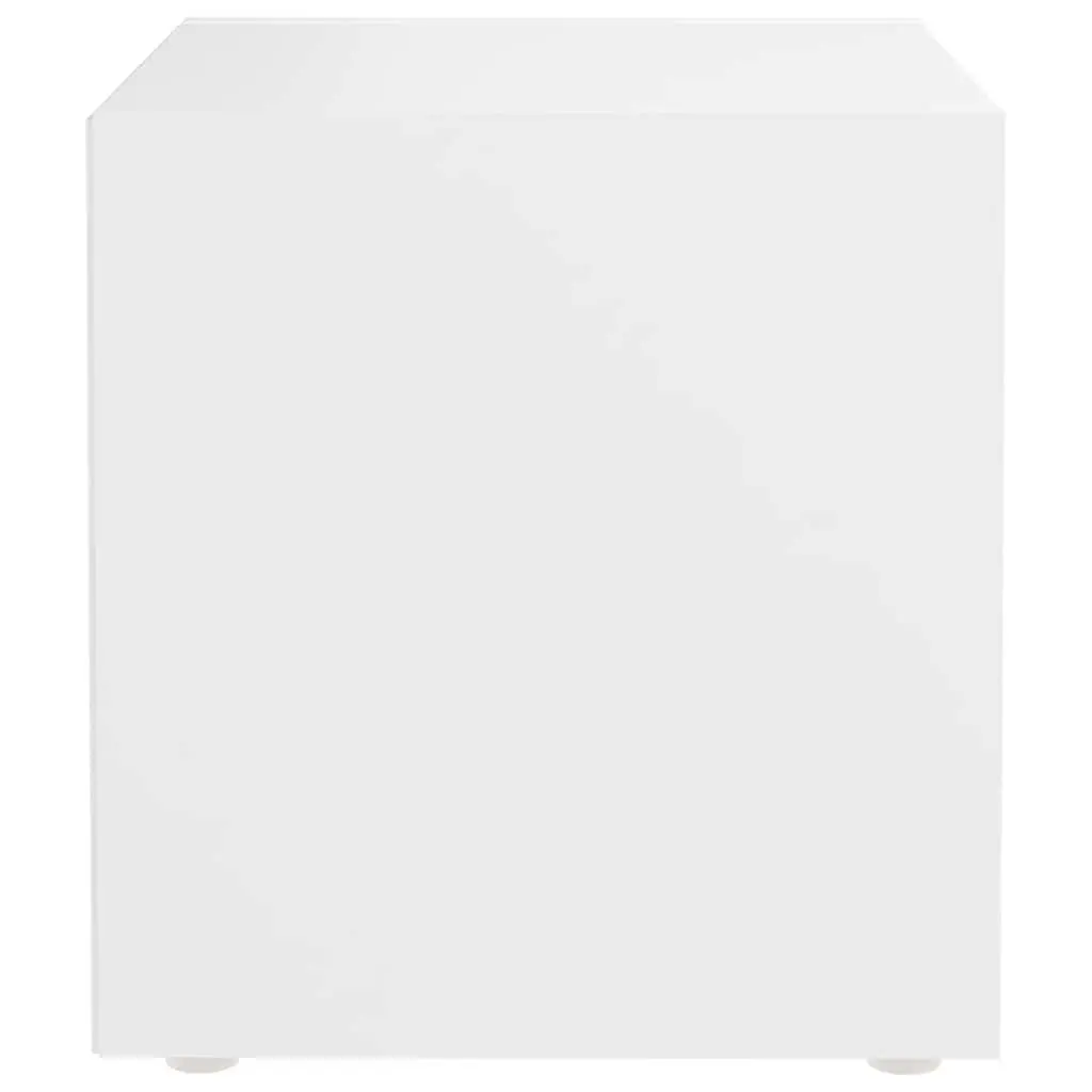 TV Cabinet White Engineered Wood 37x35x37 cm Set of 2