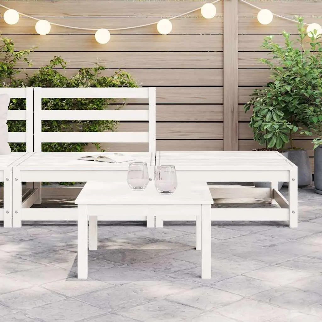 Outdoor Sectional Sofa Lounge Set 2 Piece White Garden Furniture Modular