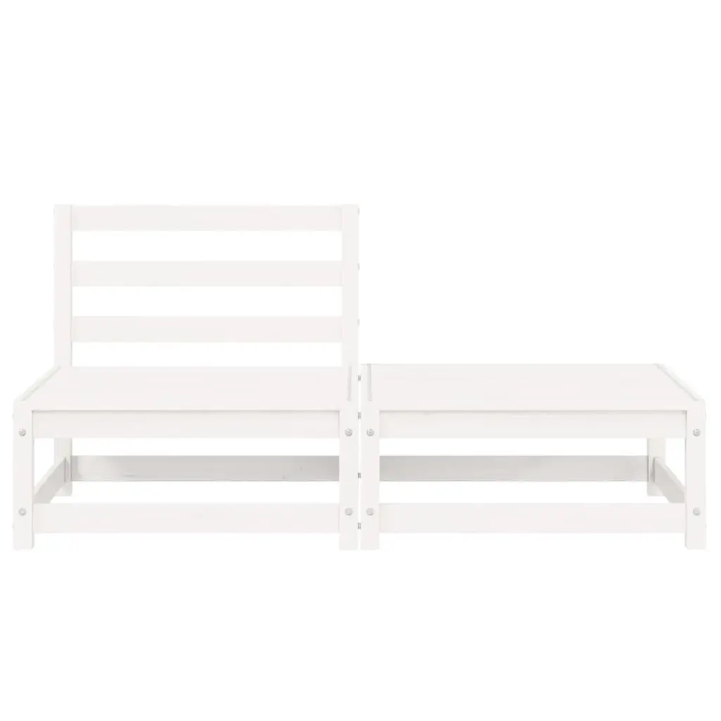 Outdoor Sectional Sofa Lounge Set 2 Piece White Garden Furniture Modular