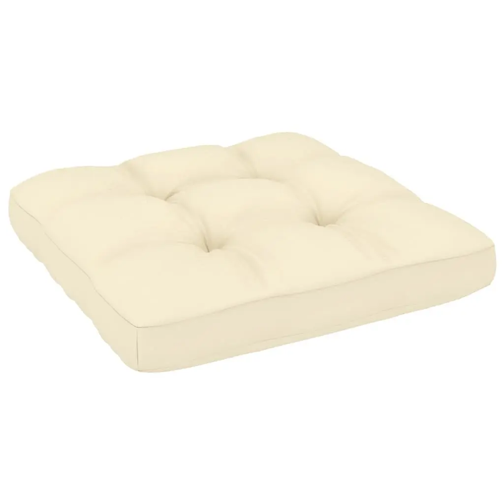 Garden Corner Sofa with Cream Cushions Solid Pinewood Brown Outdoor Sectional