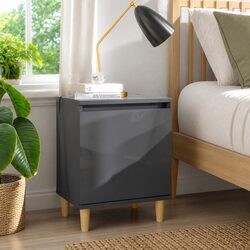 Your New Favourite Grey Nightstand with Storage