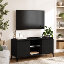 Your Stylish Black TV Cabinet with Essential Features