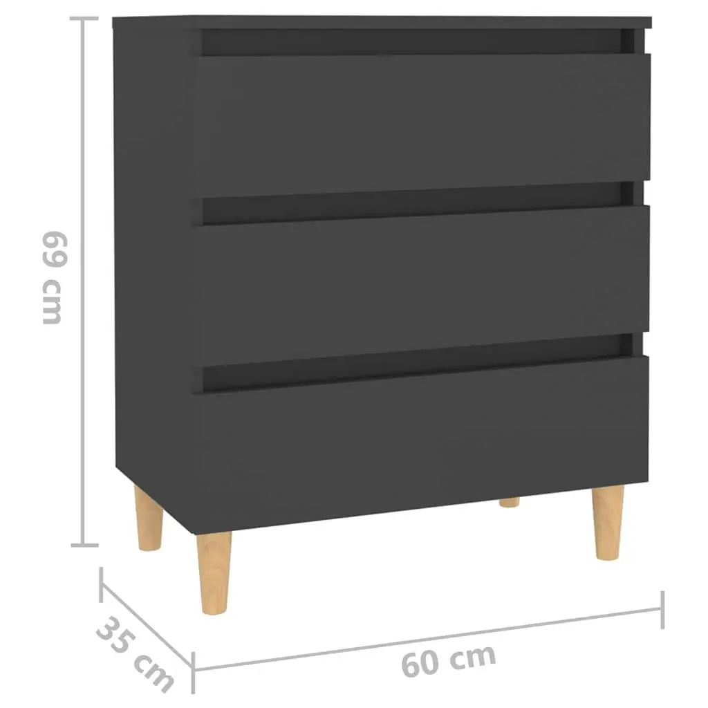 Grey Scandinavian Sideboard