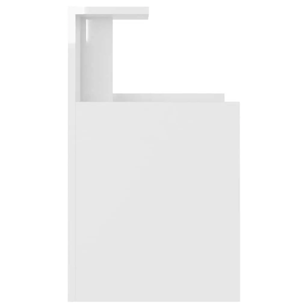 Bedside Tables High Gloss White 40x35x60cm 2pcs Nightstands Bed Cabinets
