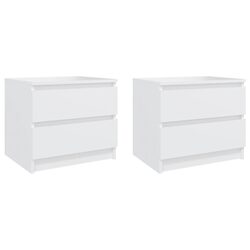 Your New Favorite White Nightstands with Drawers - 2 pcs