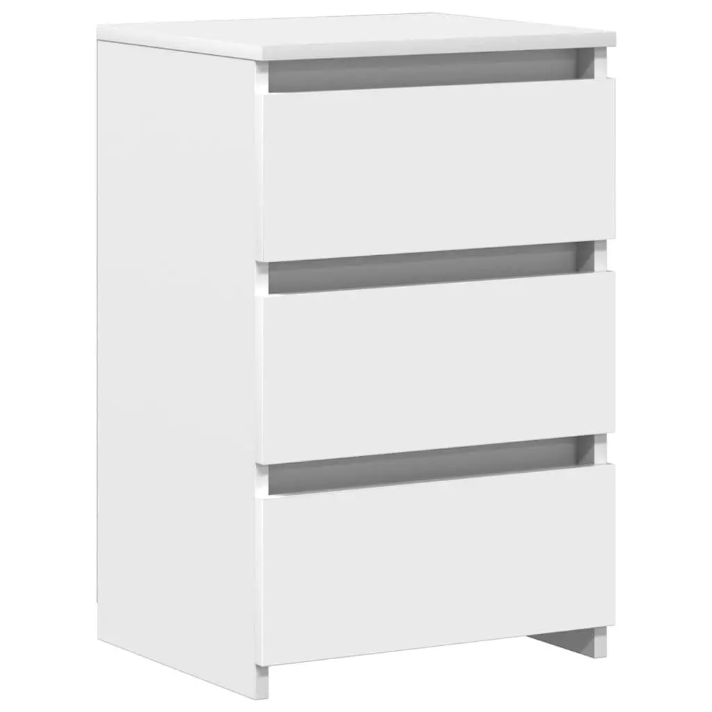 Bedside Tables White 2 Piece Nightstands Bedroom Storage