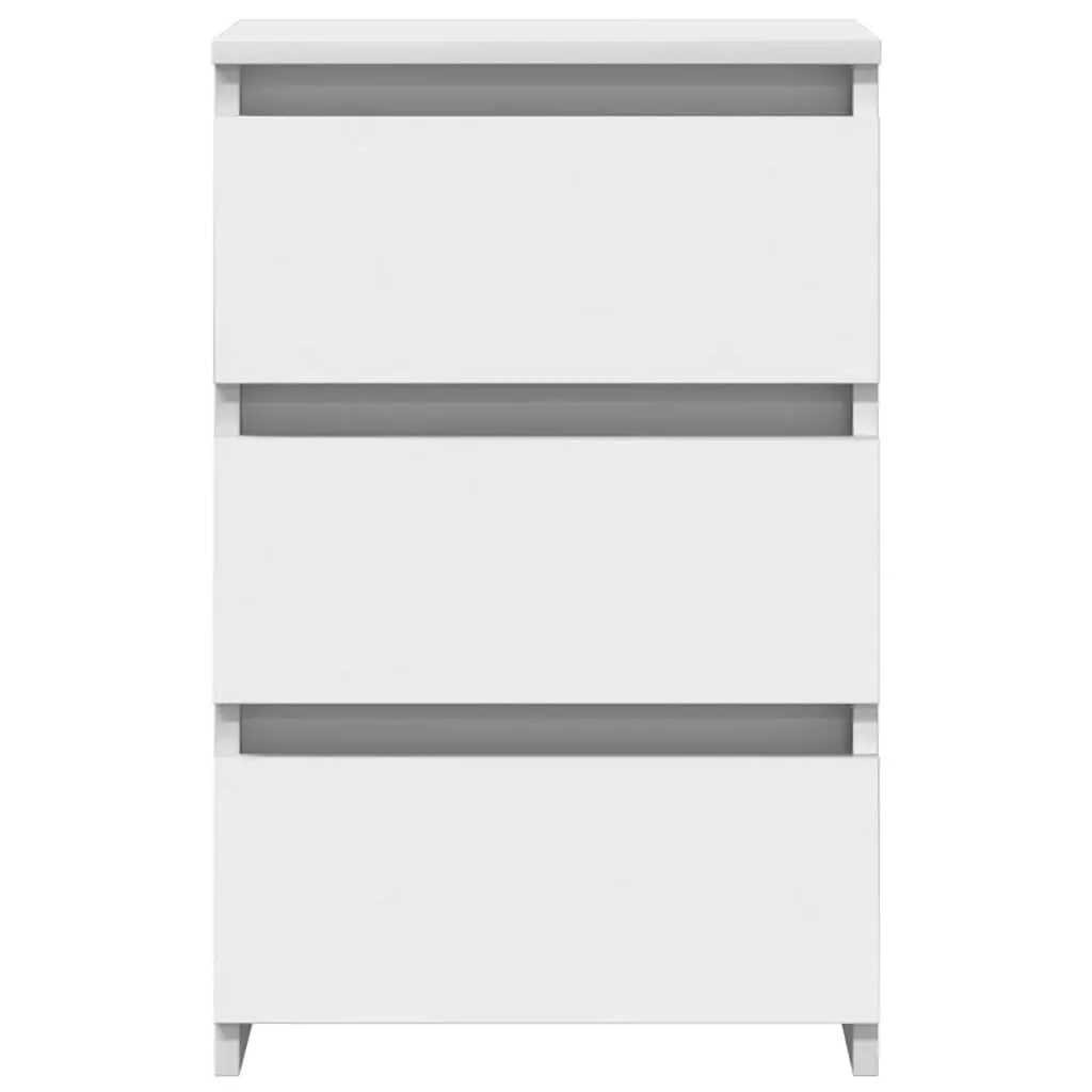 Bedside Tables White 2 Piece Nightstands Bedroom Storage