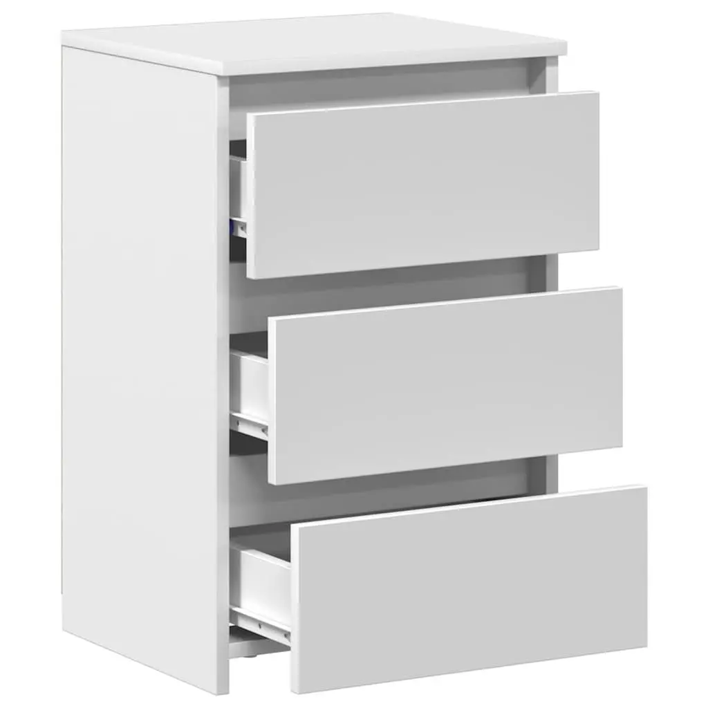 Bedside Tables White 2 Piece Nightstands Bedroom Storage