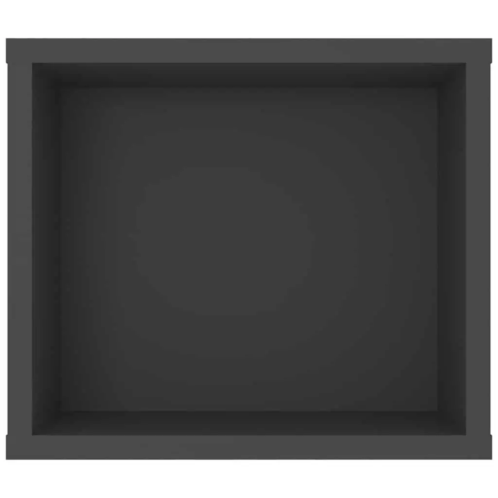 Hanging TV Cabinet Wall-Mounted Grey Storage Unit 100 x 30 x 26.5 cm
