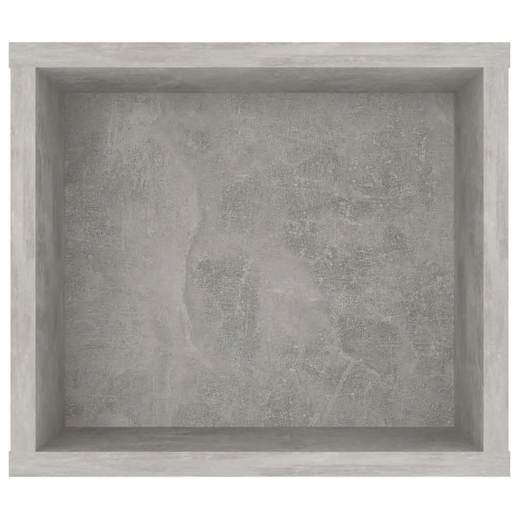 Hanging TV Cabinet Grey Wall-Mounted 100 x 30 x 26.5 cm Storage Open Compartments Media