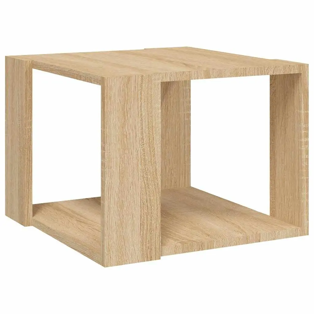 Coffee Table Modern with Storage Shelf 40W x 40D x 30H cm Engineered Wood