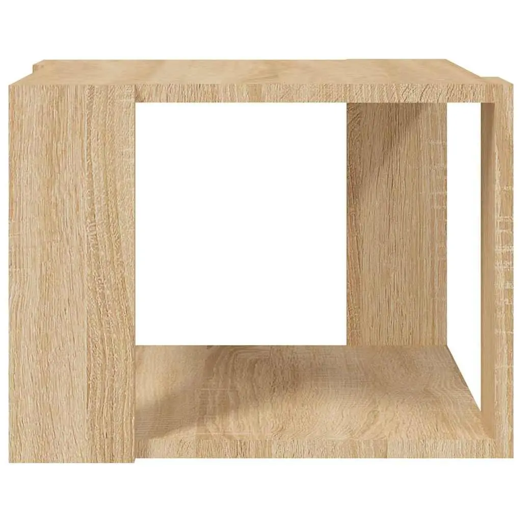 Coffee Table Modern with Storage Shelf 40W x 40D x 30H cm Engineered Wood