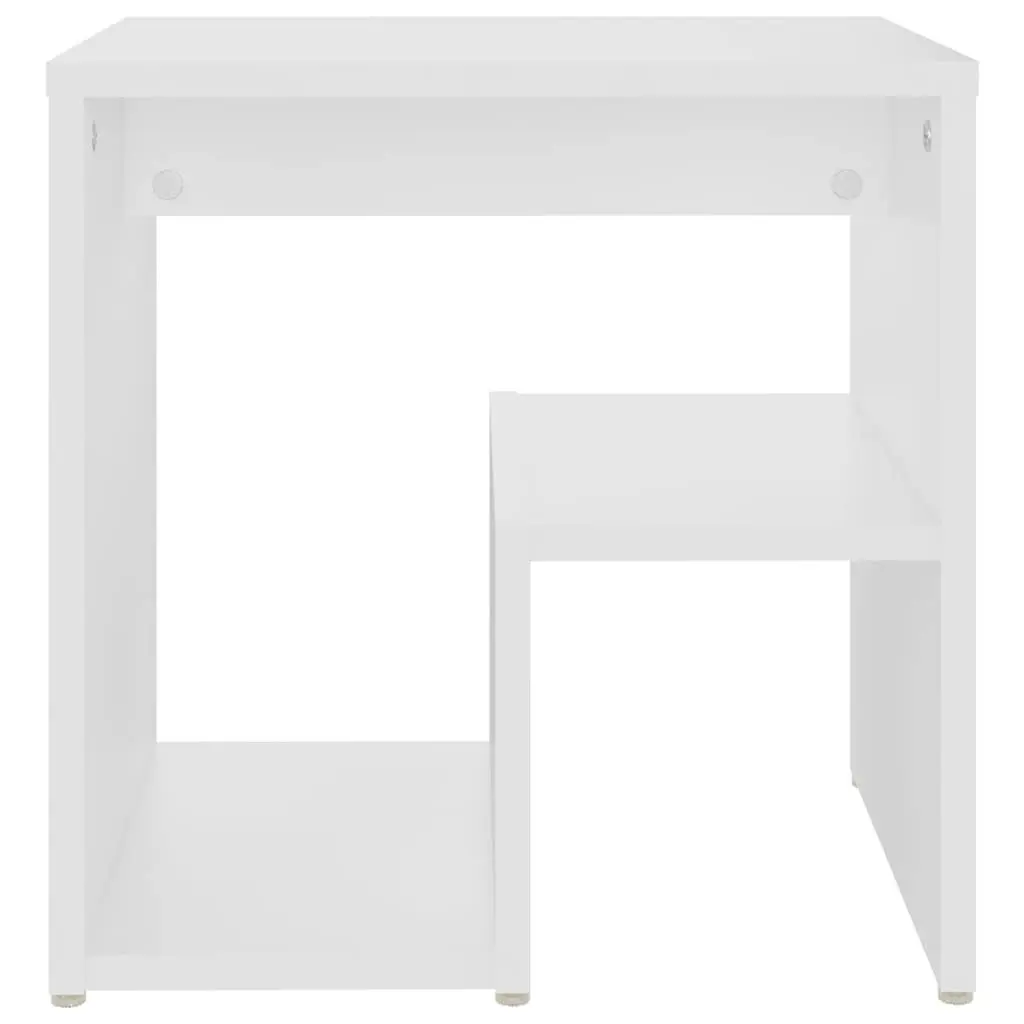 Bedside Table Nightstand Cabinet White 40x30x40 cm Engineered Wood 2 Pack