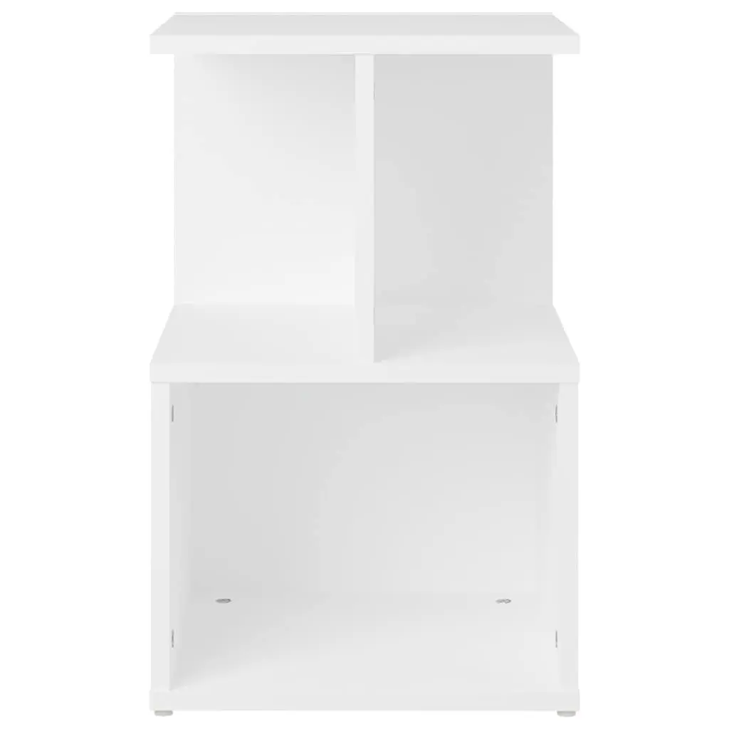 Bedside Cabinets Set 2 pcs White 35x35x55 cm Storage Nightstand Open Shelves