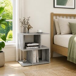 Friendly Grey Nightstand for Your Essentials