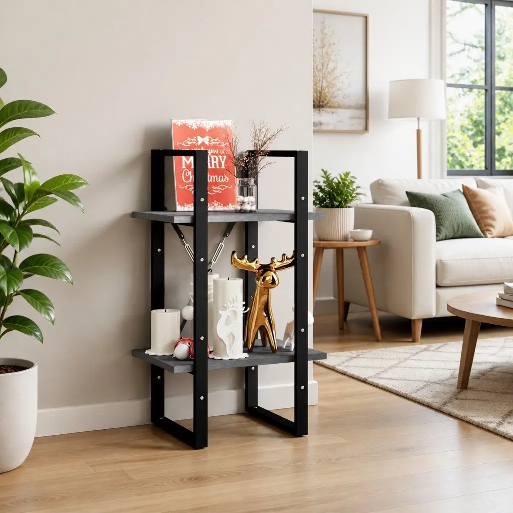 2-Tier Book Cabinet for Home Storage