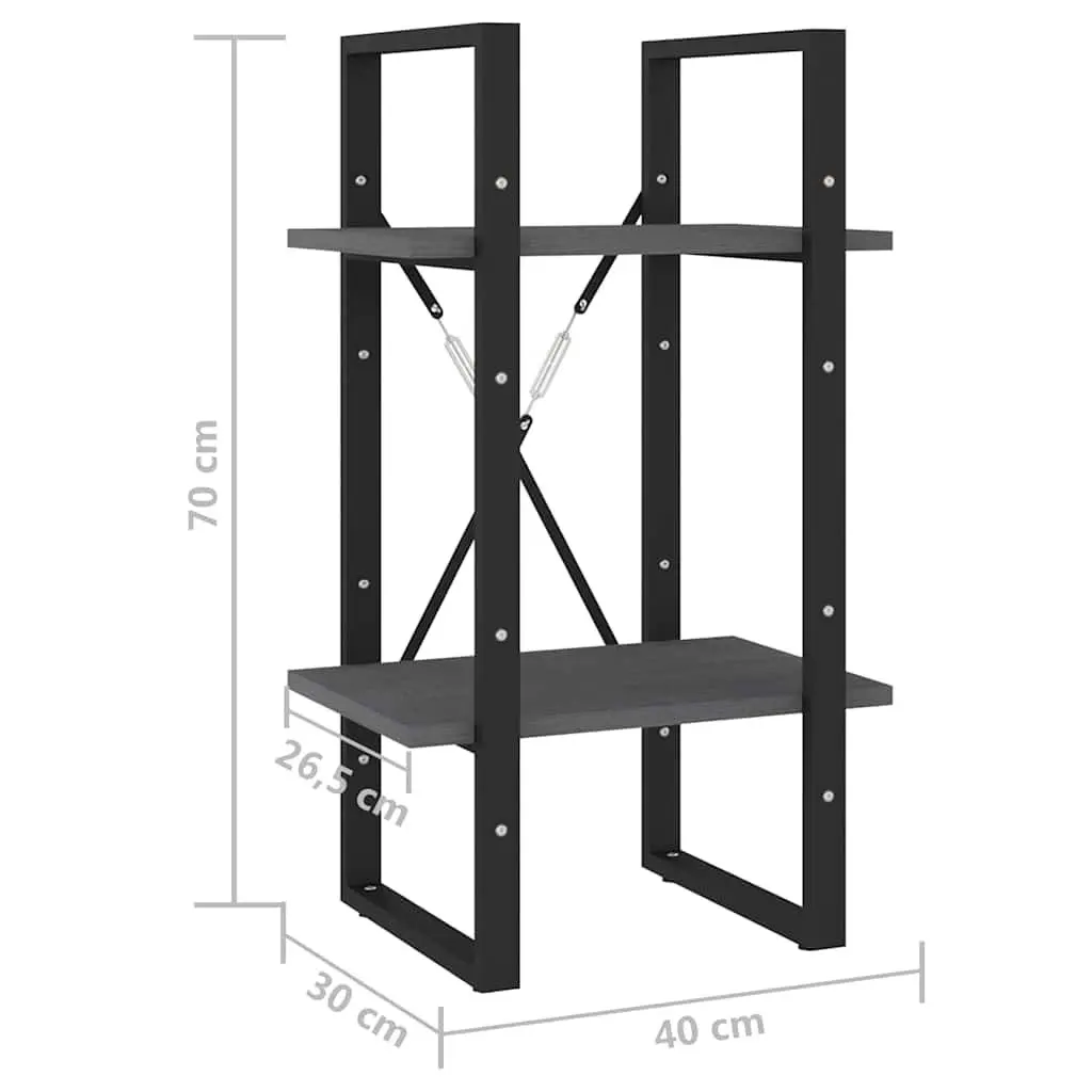 2-Tier Book Cabinet for Home Storage