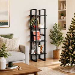 Your New Favorite 4-Tier Book Cabinet in Black