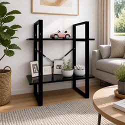 Your New 2-Tier Black Book Cabinet Awaits