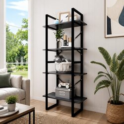 Your Ideal Grey 4-Tier Book Cabinet for Home Use