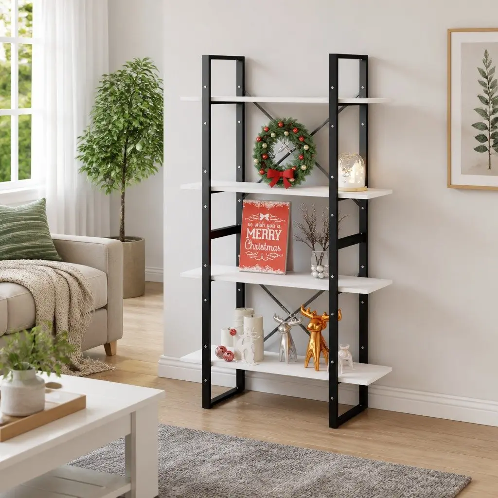 4-Tier Book Cabinet for Organized Living