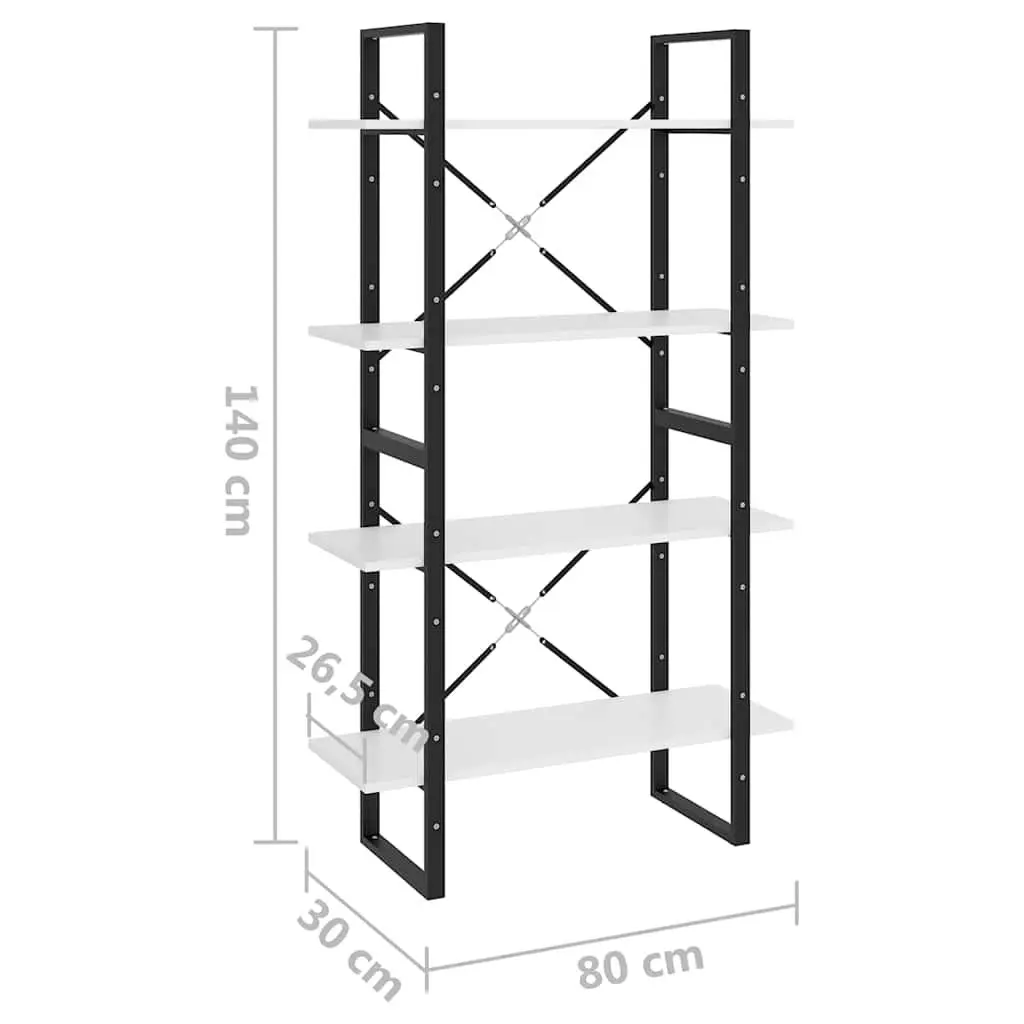4-Tier Book Cabinet for Organized Living