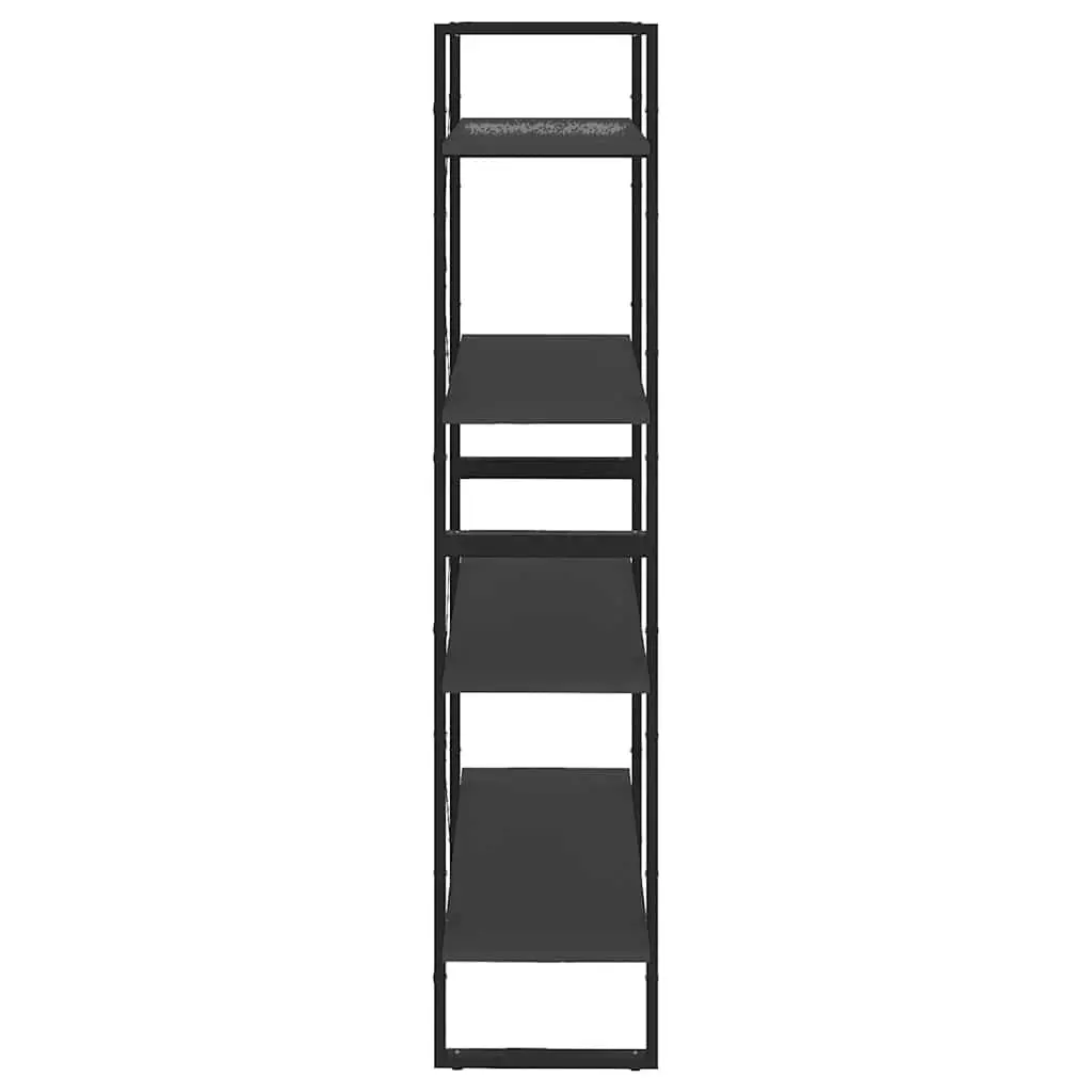 4-Tier Book Cabinet Grey Shelving Storage Unit 80W x 30D x 140H cm