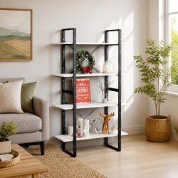 Friendly 4-Tier Pine Book Cabinet for Your Home