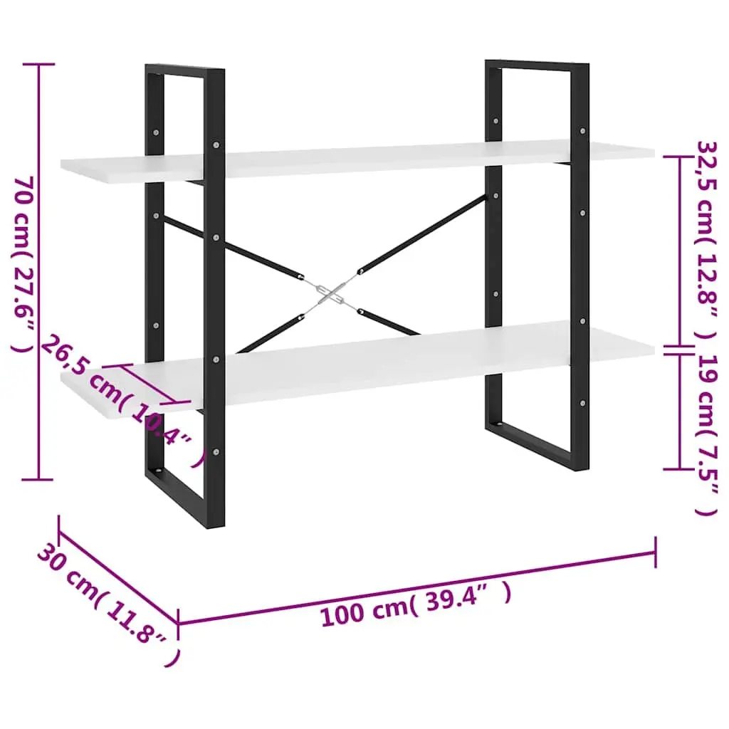 2-Tier Book Cabinet