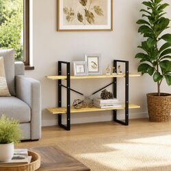 Your Friendly 2-Tier Book Cabinet 100x30x70 cm in Pine Wood