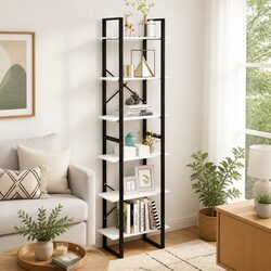 Your Friendly 60x30x210 cm White Storage Shelf