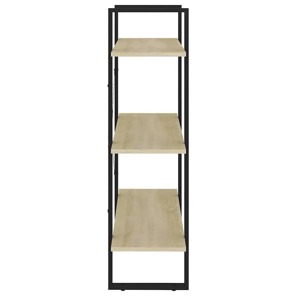 Book Cabinet Brown Engineered Wood Bookshelf Storage Shelves 80x30x105 cm Stand