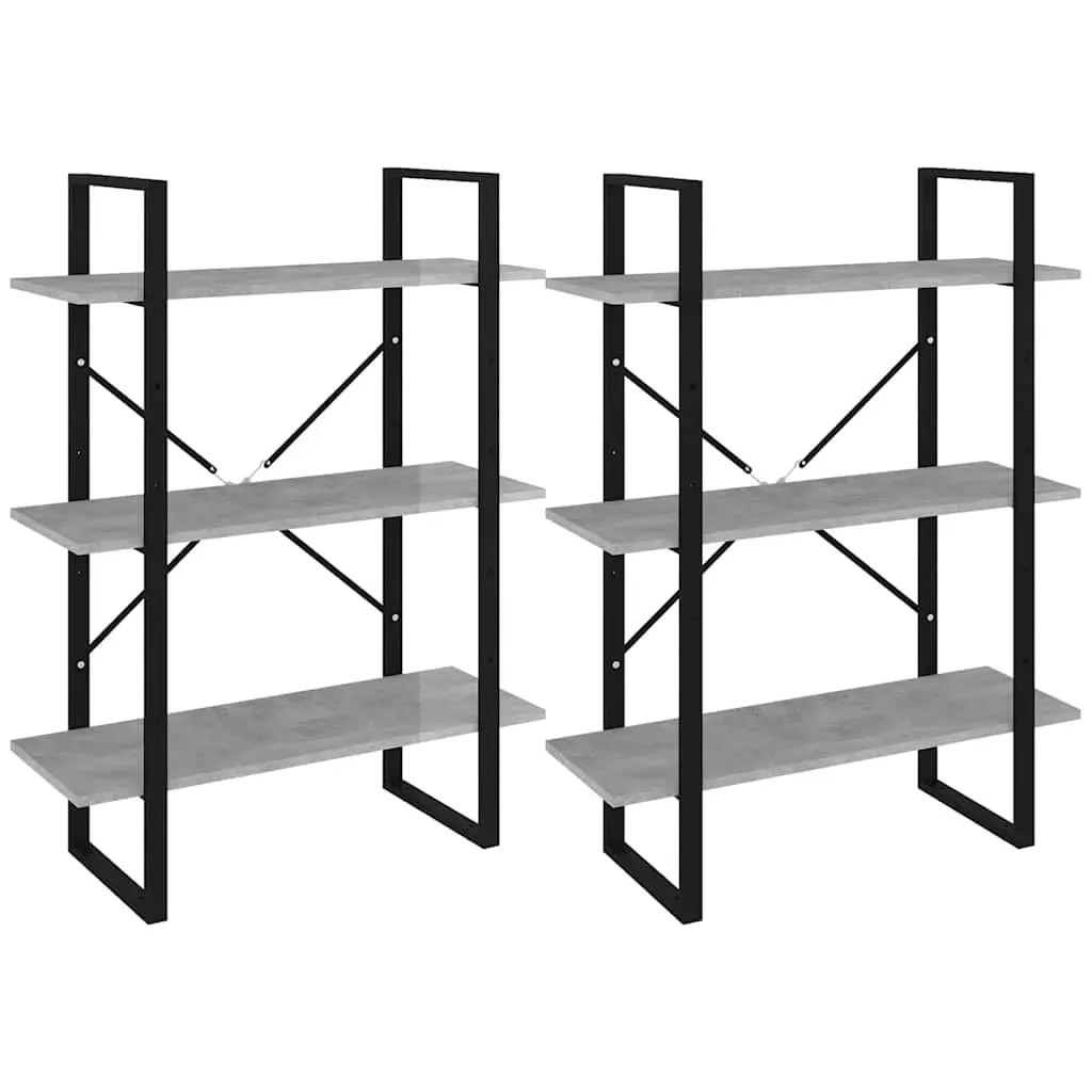 High Cabinet Grey Storage Bookcase Shelving Unit 80W x 30D x 210H cm