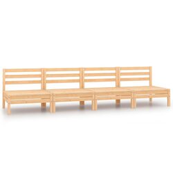 Friendly Modular 4-Piece Outdoor Middle Sofa Set