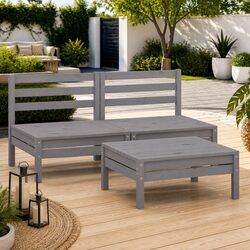 Make Your Outdoor Area Inviting with This 3 Piece Lounge Set