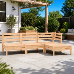Your Ideal 4 Piece Wooden Lounge Set for Outdoor Relaxation