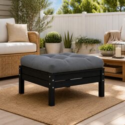 Friendly Garden Footstool with Comfortable Cushion