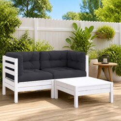 Your Perfect Outdoor Lounge Set: 3 Pieces Included